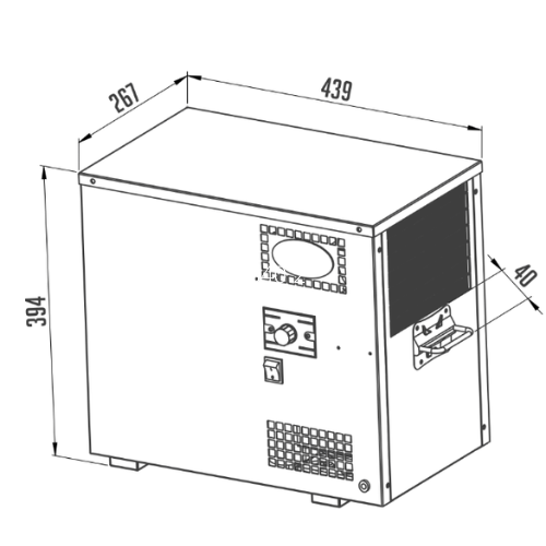 Lindr AS 40 Dimensions Diagram